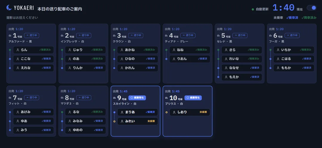 店内掲示ボード